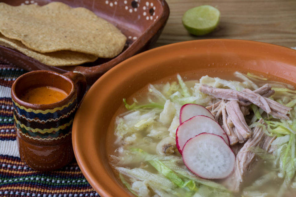 Tipos de pozole: pozole blanco de guerrero