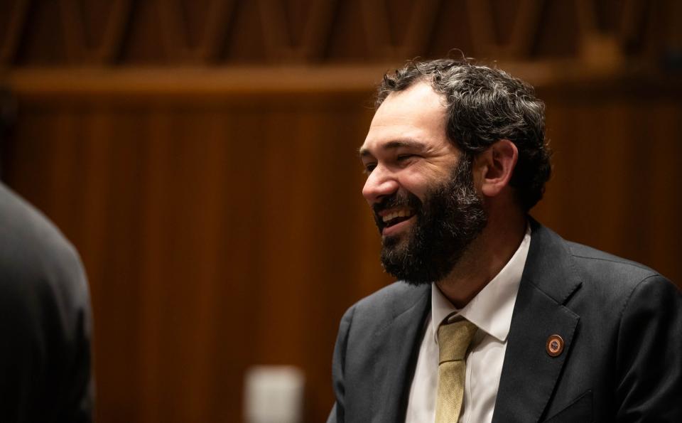 Rep. Alexander Kolodin on the House floor inside the House of Representatives in Phoenix on Jan. 24, 2024.