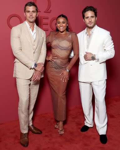 <p>Mike Marsland/Getty</p> Antoni Porowski, Ariana DeBose and Diego Boneta