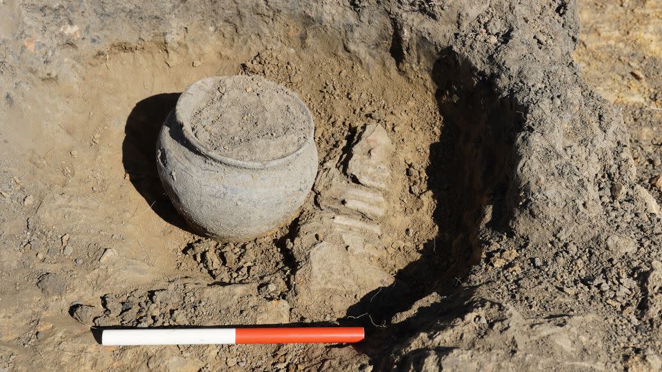 An intact Roman pot was also found during excavation of the site. - Nathalie Cohen/National Trust Images