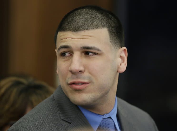 Aaron Hernandez was found dead in his prison cell on Wednesday morning. (AP)