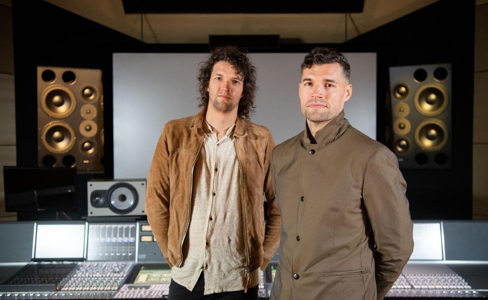 Portrait of For King & Country at In:ciite Studios in Franklin, Tenn., Wednesday, March 16, 2022.