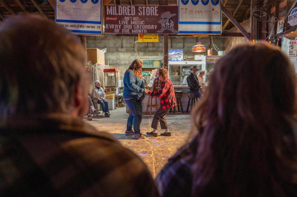 Usually, a couple hundred guests come every third Saturday of the month for The Mildred Store’s country music dance. Emily Curiel/ecuriel@kcstar.com