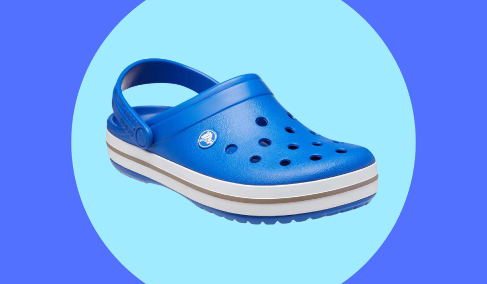 blue croc clog