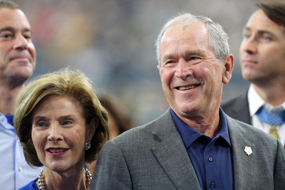 La exprimera dama, Laura Bush, y el expresidente, George W. Bush (Getty Images)