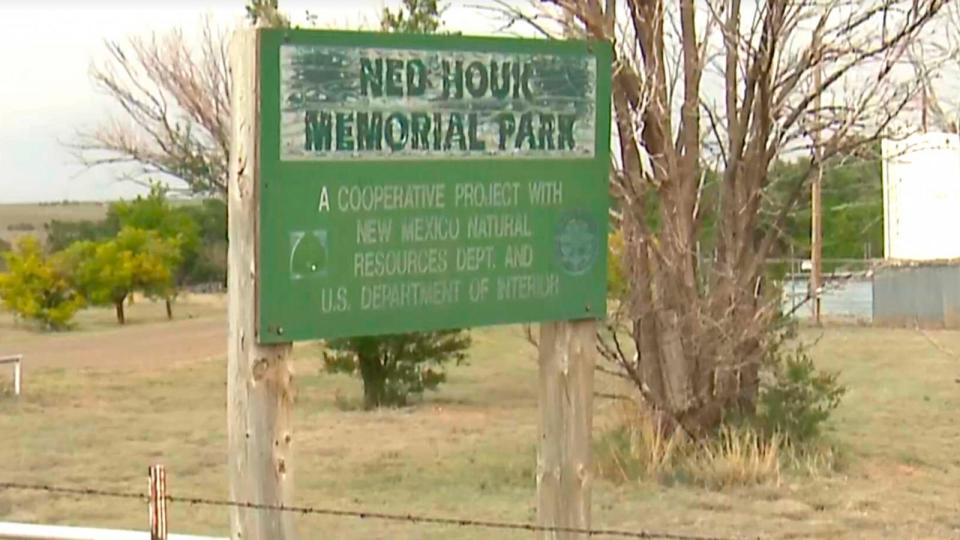 PHOTO: Two women were found dead in Ned Houk Memorial Park near Clovis, N.M., on Friday, May 3, 2024. A 5-year-old girl was also found injured and a baby was kidnapped, police said. The baby and suspect were found three days later. (KOAT)