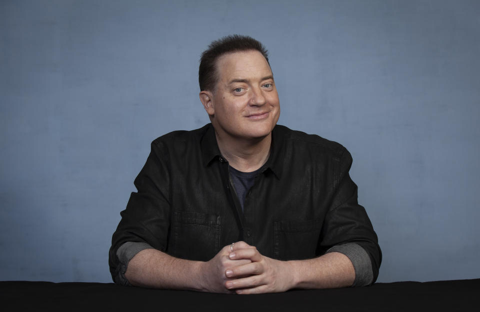 Brendan Fraser poses for a portrait in Los Angeles on Friday, Nov. 18, 2022, to promote his film "The Whale." (Photo by Rebecca Cabage/Invision/AP)