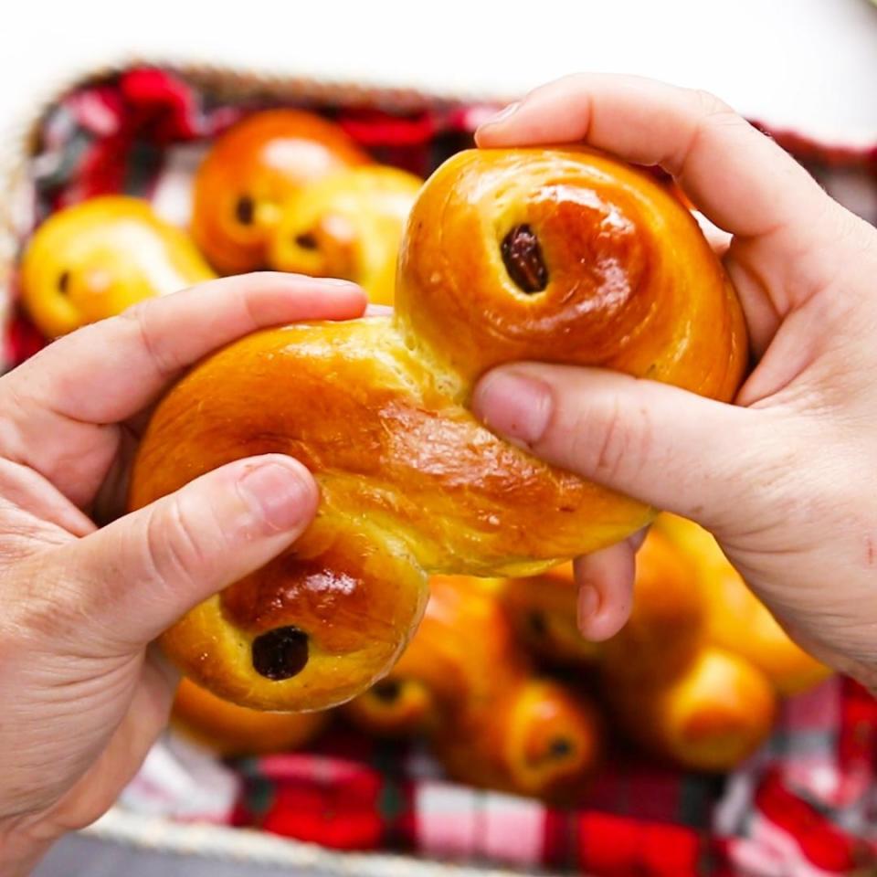 Swedish Saffron Buns (Lussebullar)