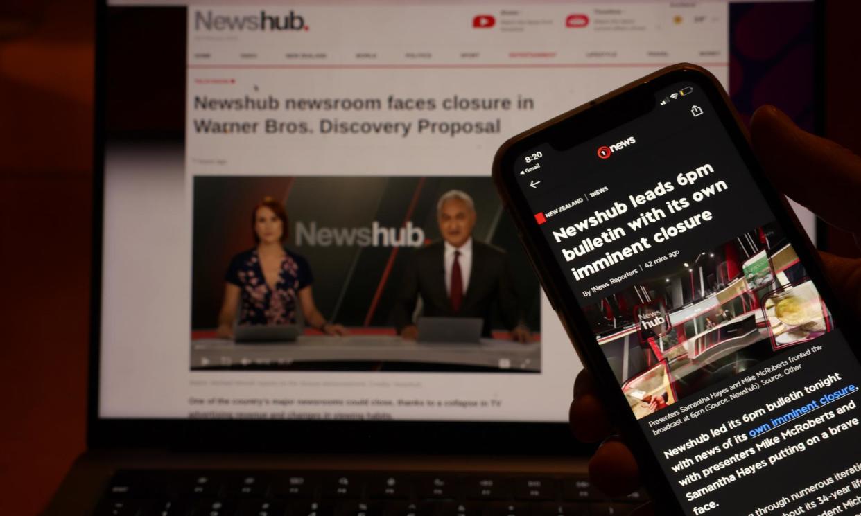 <span>New Zealand’s news media has been dealt a significant blow after two of its primary news outlets announced programme closures and hundreds of job losses.</span><span>Photograph: Phil Walter/Getty Images</span>