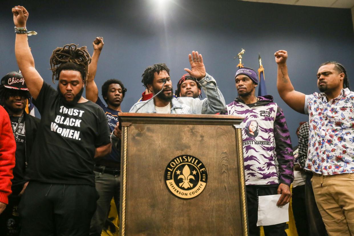 Antonio Brown spoke about the need to more police accountability on the four-year anniversary of Breonna Taylor's death during a remembrance at City Hall Wednesday morning. Taylor was shot and killed by LMPD on March 13, 2020 where at least seven police officers forced entry into her apartment as part of an investigation into drug dealing operations. March 13, 2024