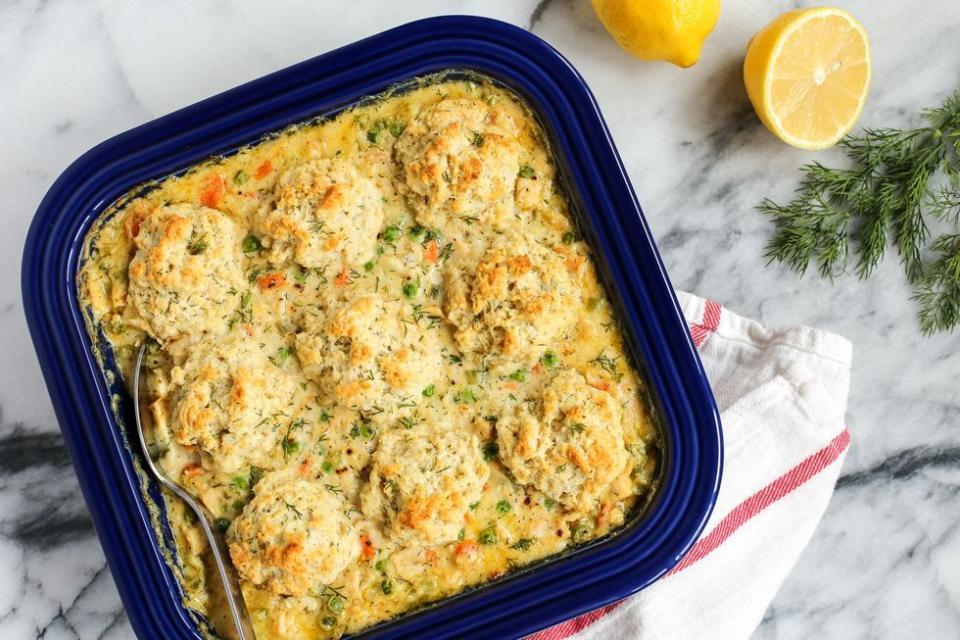 Turkey and Biscuits Casserole