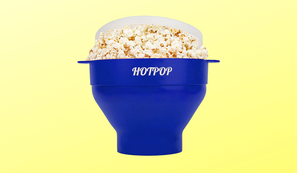 A popcorn maker for popping delicious microwave 'corn quickly in a read-to-serve bowl. (Photo: Amazon)