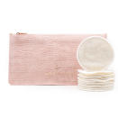 <p>Many products are used once, then tossed, and will still be intact in the landfill for decades (or more). Instead, look for products you’ll get more wear out of, such as these machine-washable pads.</p> <p><b>Buy It!</b> Jenny Patinkin Pure Luxury Organic Bamboo Cosmetic Rounds, $38; <a href="https://credobeauty.com/products/pure-luxury-organic-bamboo-reusable-cosmetic-rounds" rel="nofollow noopener" target="_blank" data-ylk="slk:credobeauty.com;elm:context_link;itc:0;sec:content-canvas" class="link ">credobeauty.com</a></p>