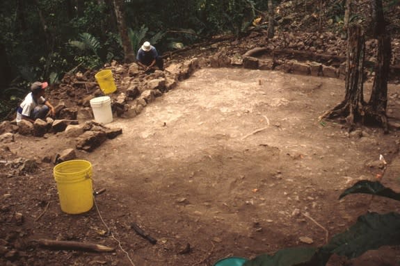 Around 500 years ago, in this Maya temple at Zacpetén in Guatemala, a person was cut open using an obsidian arrowhead, and their blood was spilled in a ceremony that may have used a person’s "life force" to feed the gods.