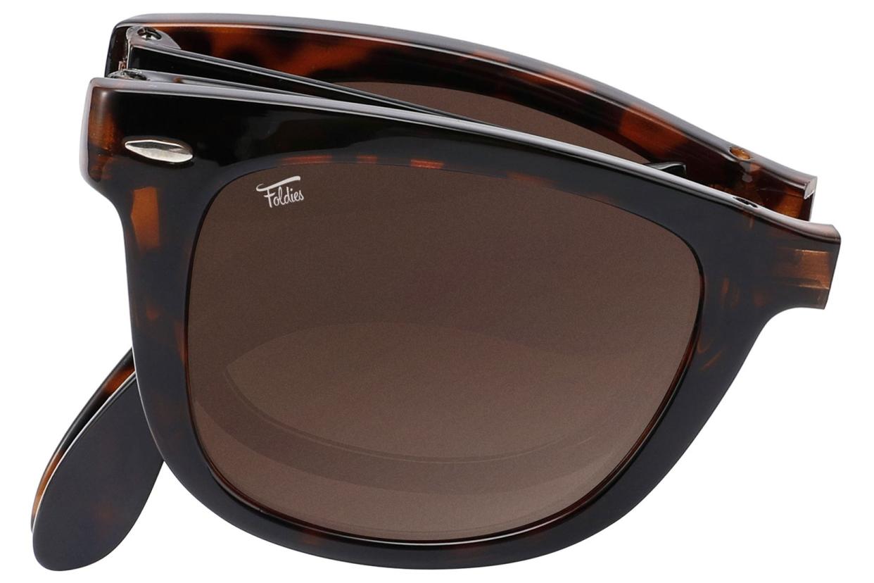 Foldies Polarized Folding Classics in tortoise shell; best men's sunglasses