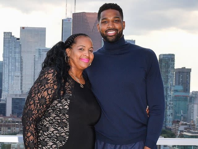 <p>George Pimentel/Getty</p> Tristan Thompson and his mother Andrea Thompson attend The Amari Thompson Soiree in support of Epilepsy on August 9, 2018 in Toronto, Canada.
