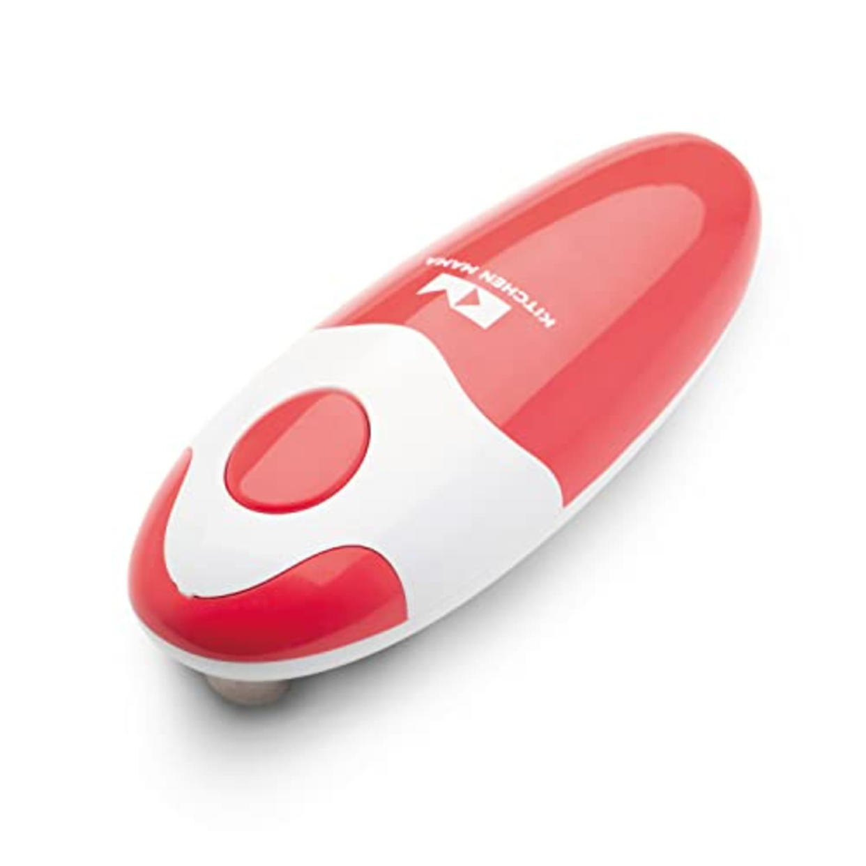 Kitchen Mama Auto Electric Can Opener: Open Your Cans with A Simple Push of Button - Automatic, Hands Free, Smooth Edge, Food-Safe, Battery Operated, YES YOU CAN (Red) (AMAZON)