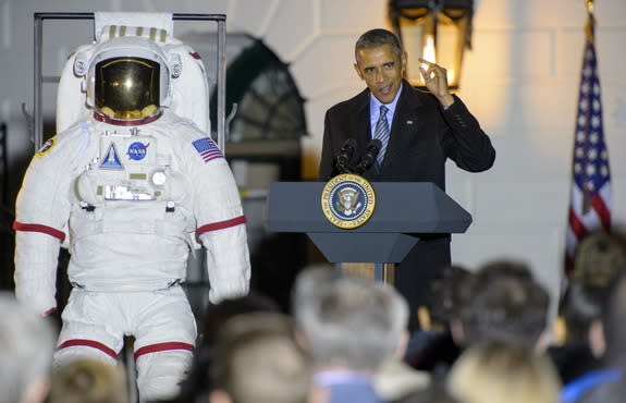 At President Barack Obama's second White House Astronomy Night, which took place Oct. 19, the president encouraged an audience of young people and educators to explore science topics. The attendees were allowed to wander the White House's Sout