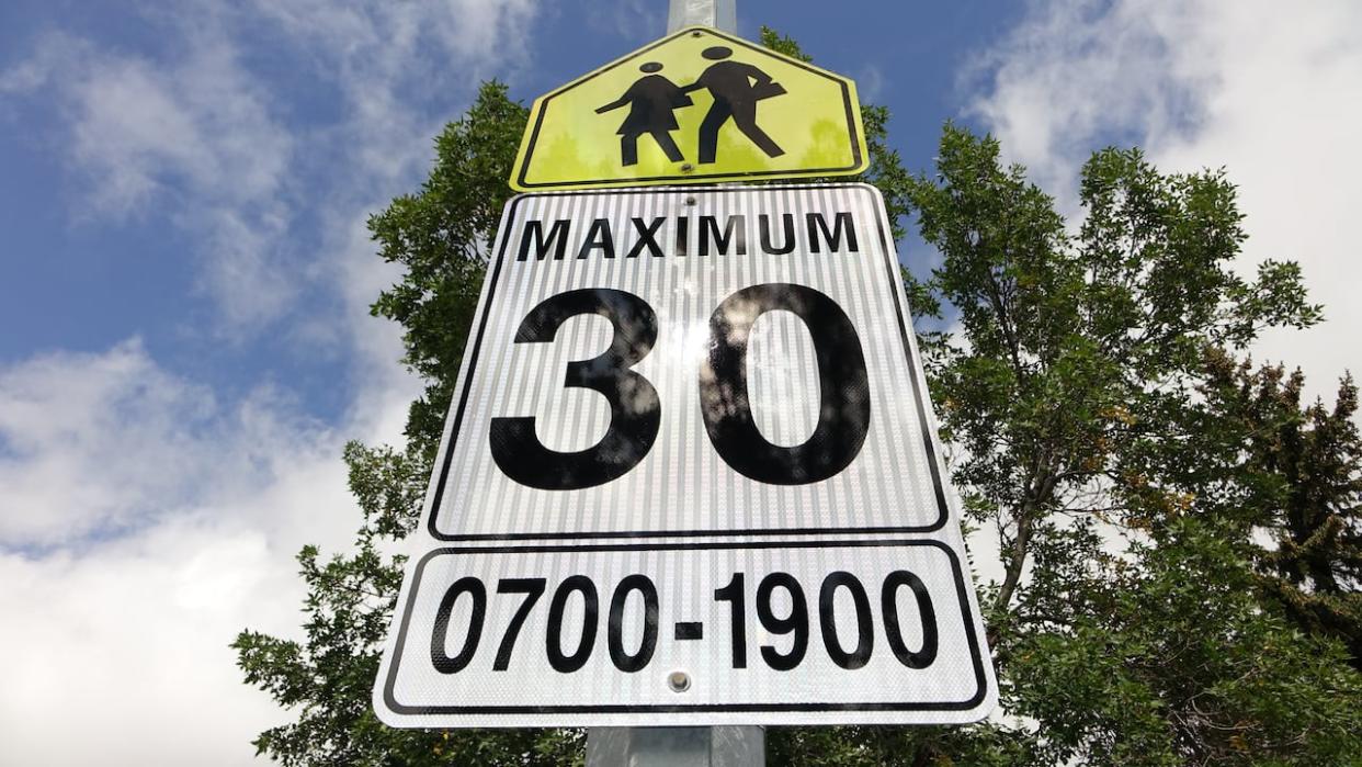 Following the use of eight automated enforcement cameras in designated Guelph school zones, the city says results show that drivers are slowing down.  (Daniella Ponticelli/CBC - image credit)