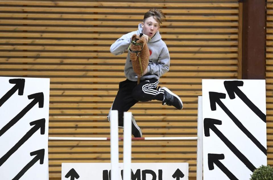 Young Girls In Finland Are Pretending to Ride Horses