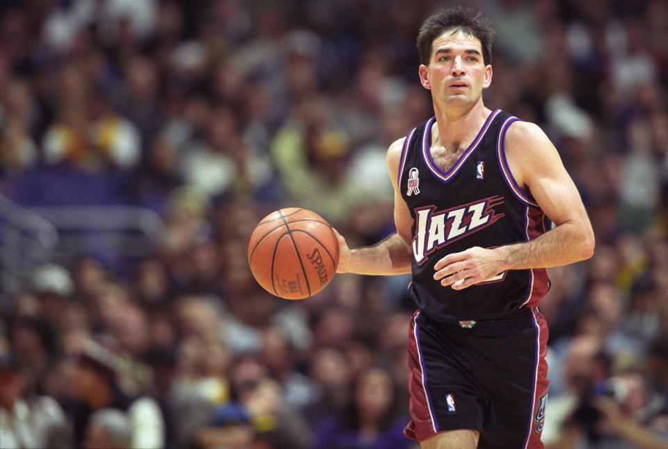 John Stockton is the NBA's assist and steals king. (Matt A. Brown/Icon Sportswire via Getty Images)