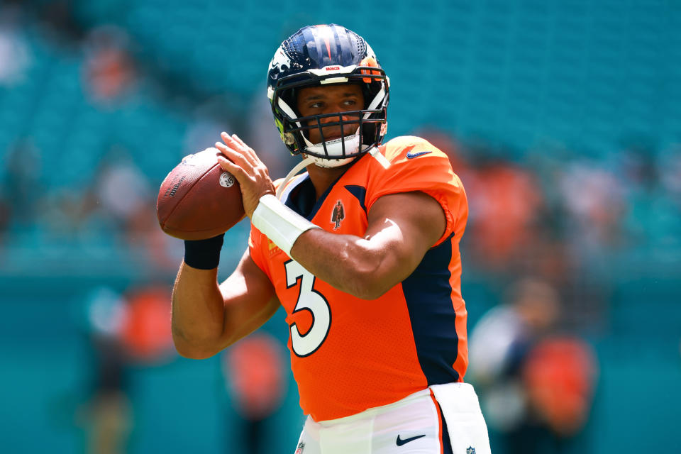 Russell Wilson #3 of the Denver Broncos 