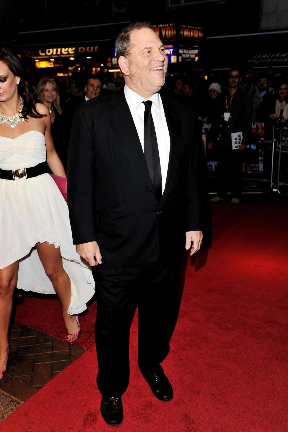 Harvey Weinstein on the BFI London Film Festival red carpet seven years ago. (Getty Images)