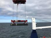 FILE PHOTO: Allseas' deep sea pipe laying ship Solitaire lays a pipe for Nord Stream 2 pipeline in the Baltic Sea