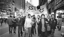 <p>This 1969 photo shows the Gay Liberation Front, the first LGBT activist organization organized after the Stonewall riots, marching on Times Square in New York.</p> <p>Purchase <a href="https://www.amazon.com/Pride-Story-LGBTQ-Equality-Movement/dp/1681885239" rel="nofollow noopener" target="_blank" data-ylk="slk:Pride;elm:context_link;itc:0;sec:content-canvas" class="link "><em>Pride</em> </a>here.</p>