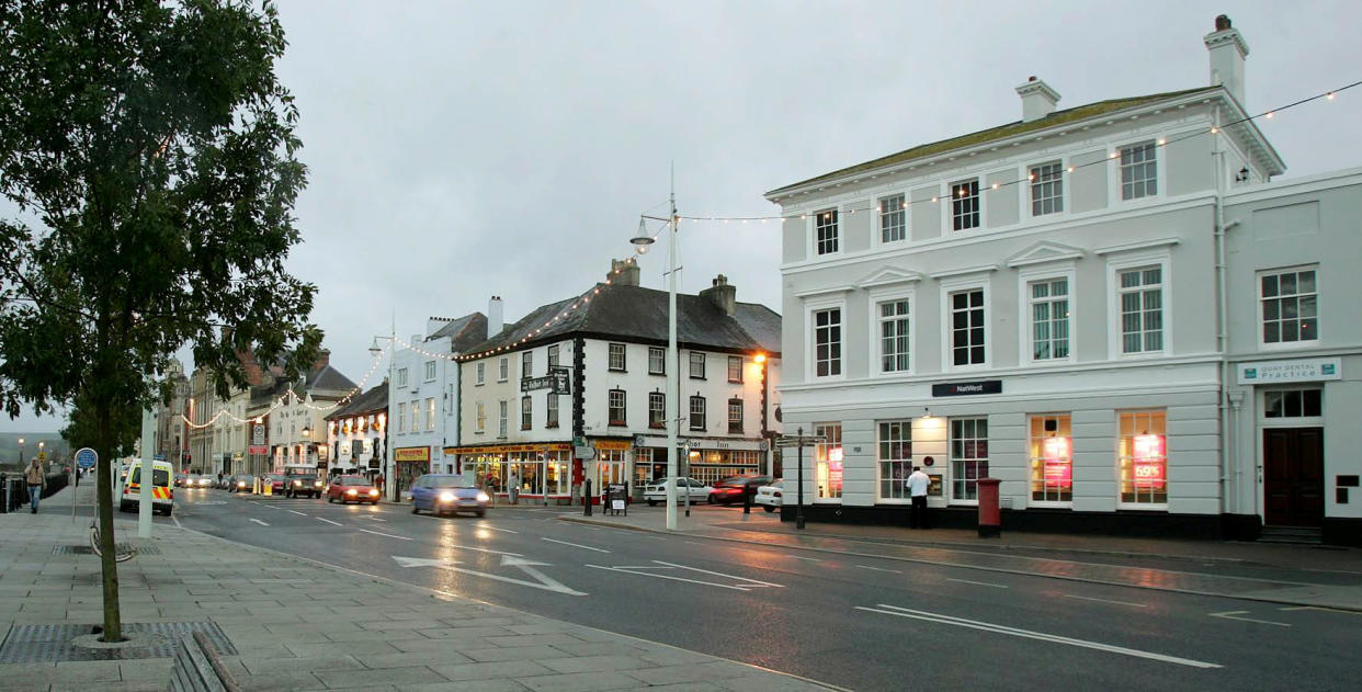 FILE PICTURE - Bideford, Devon.  A Devon town famously referred to as the "Little White Town" has agreed to change signposts to alter it's nickname after complaints were made to a councillor.  See SWNS story SWBRwhite.  Bideford in North Devon takes it's "Little White Town" moniker from Charles Kingsley's  book Westward Ho! which was written in 1855 and set in and around the area.  However, it seems there are some people who want to consign what they see as a politically incorrect tag to history.  Bideford town councillor and former mayor Dermot McGeough tables a motion at last night's town council meeting which called to scrap the name from signs in the town.  