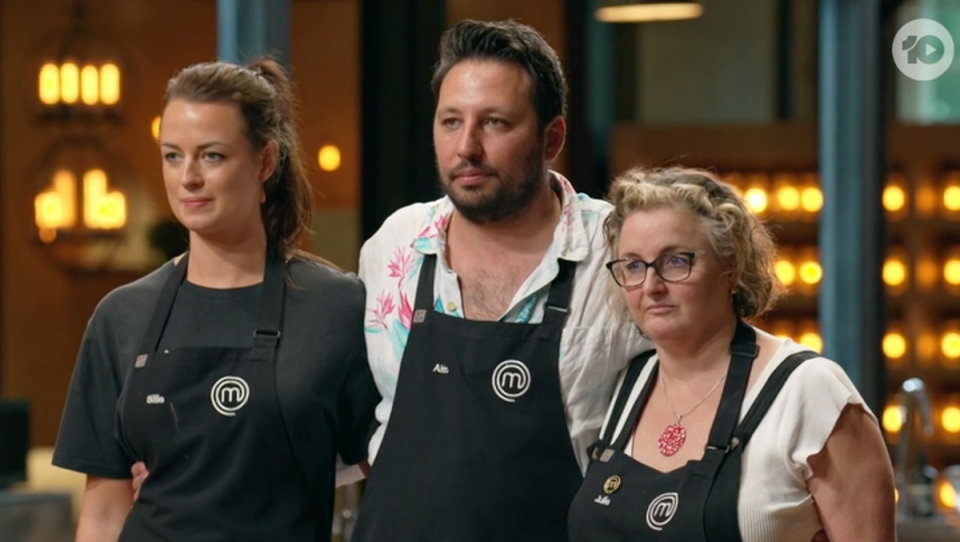 MasterChef’s Billie McKay, Aldo Ortado and Julie Goodwin.