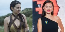 <p>From left: Henwick as Nymeria Sand in Season 5, Episode 4, "Sons of the Harpy"; Henwick at a premiere in New York on July 31, 2017.</p>