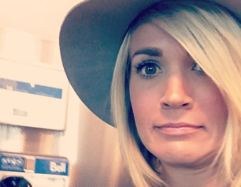 Carrie Underwood just posted the realest mom moment on Instagram