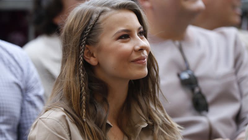 Bindi Irwin attends the ceremony honoring Steve Irwin with a posthumous star on the Hollywood Walk of Fame on Thursday, April 26, 2018, in Los Angeles. Bindi Irwin opened up to her followers on social media about her struggles with endometriosis for International Women’s Day.