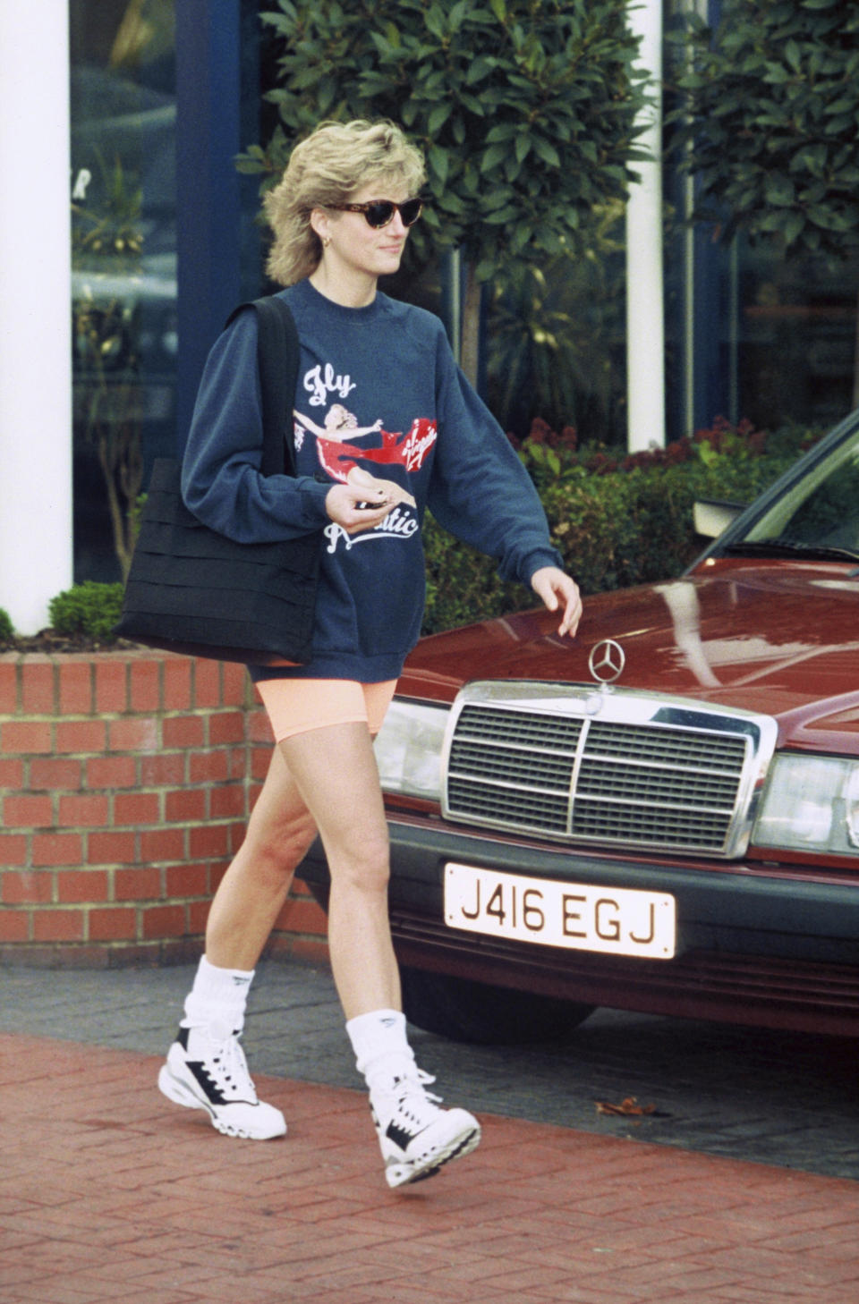 Princess Diana’s cycle short trend appears to be making a comeback. Source: Getty