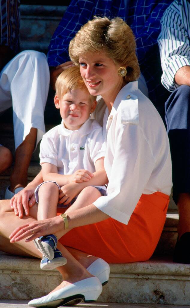 Prince Harry, Princess Diana, 1988
