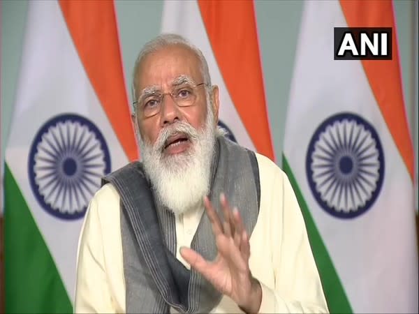 Prime Minister Narendra Modi speaking during meeting with chief ministers on Tuesday. [Photo/ANI]