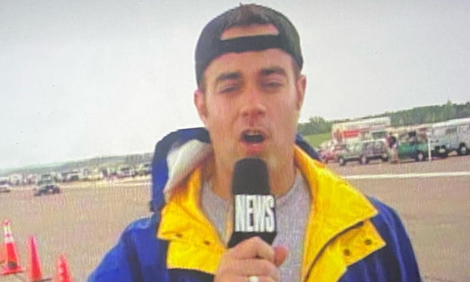 Carson during his MTV days appearing at Woodstock '99. (carsondaly via Instagram)