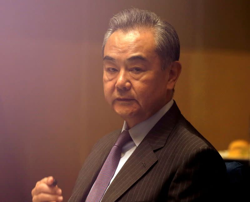 FILE PHOTO: China's Foreign Minister Wang Yi visits Philippines