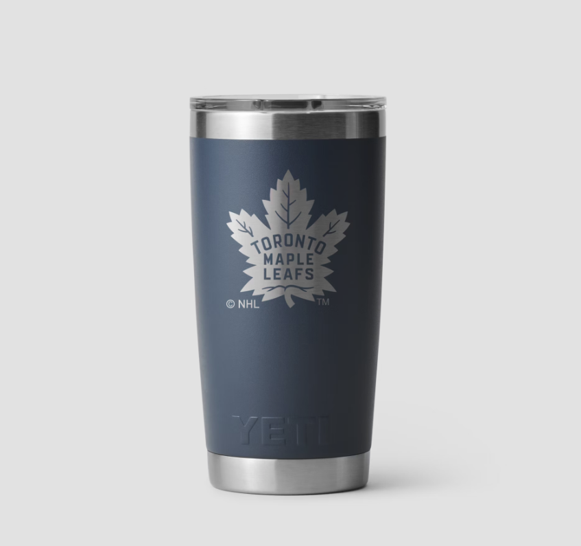 Toronto Maple Leafs Rambler 591 mL Tumbler in blue and silver