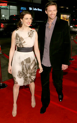 Rachel Weisz and Hugh Jackman at the Hollywood premiere of Warner Bros. Pictures' The Fountain