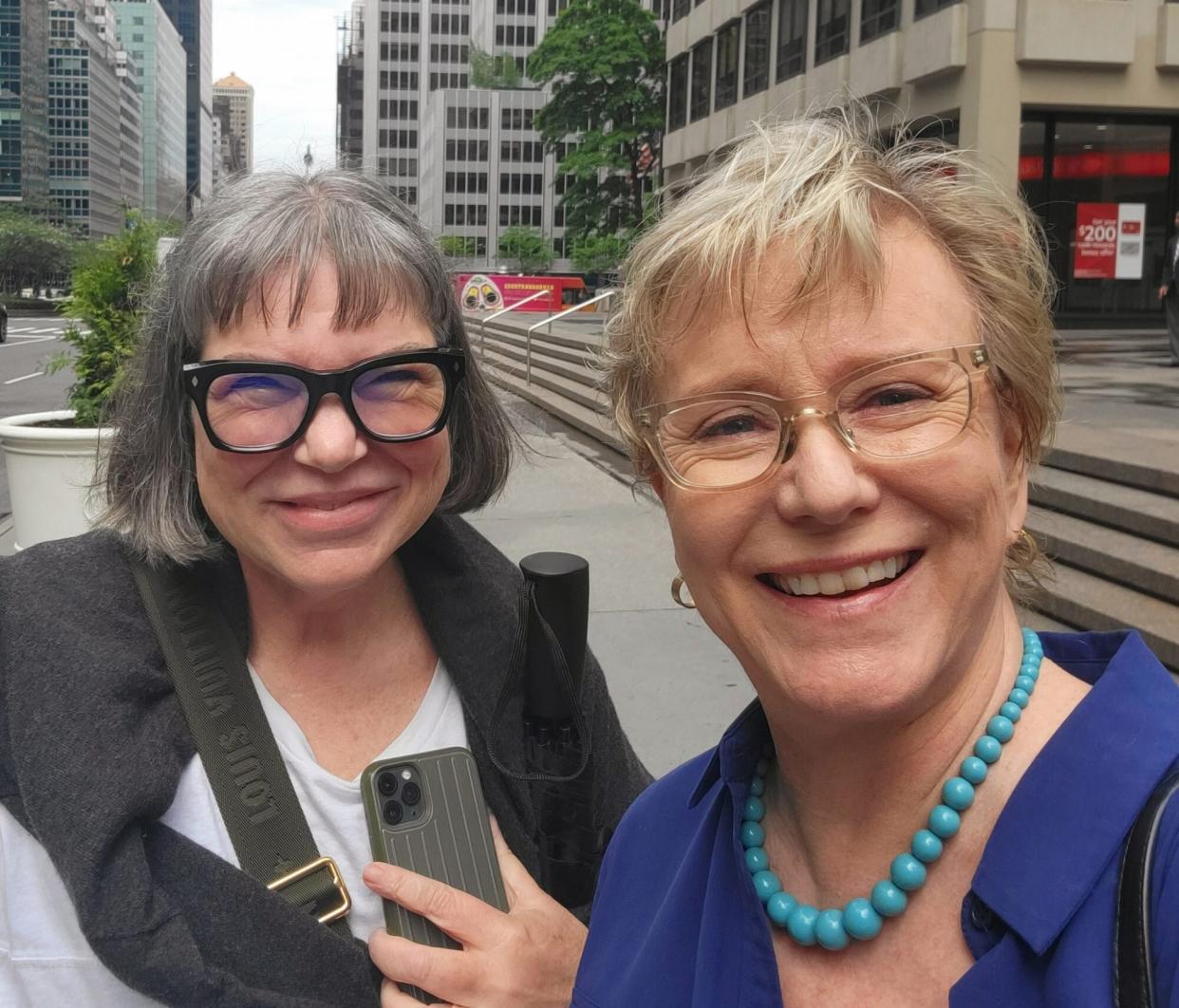 Mindy Cohn and Eve Plumb