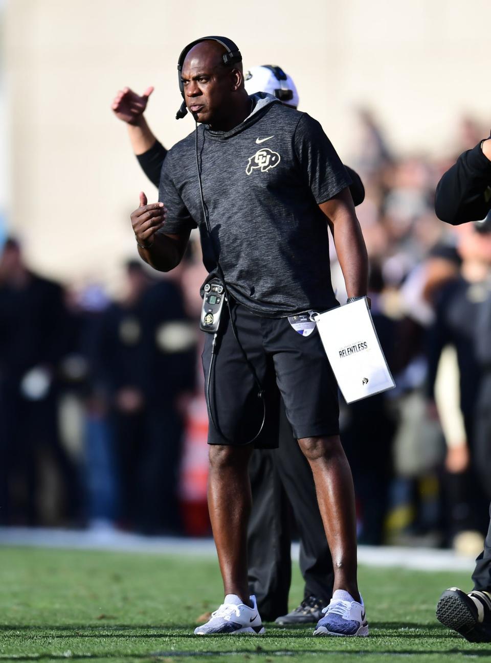 Oct 5, 2019; Boulder, CO, USA; Colorado Buffaloes head coach Mel Tucker during the third quarter against the Arizona Wildcats at Folsom Field.