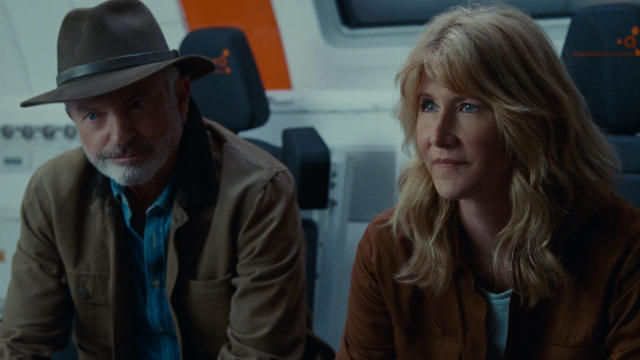 Sam Neill and Laura Dern return to their Jurassic Park roles for Jurassic World Dominion. (Universal)