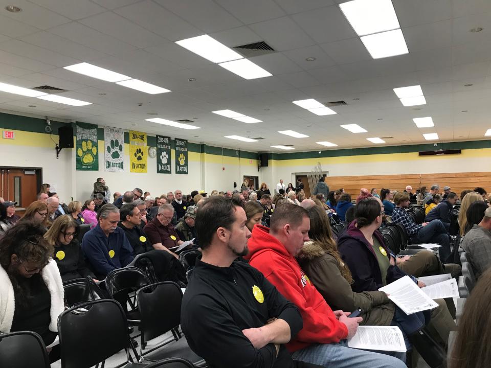 Little Egg Harbor parents and residents filled Pinelands Regional Junior High School cafeteria Wednesday night for a presentation of the new LGBTQ curriculum.