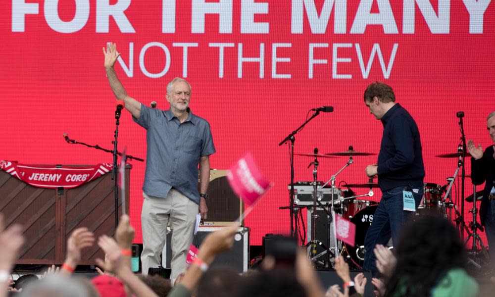 Jeremy Corbyn at Labour Live on Saturday.