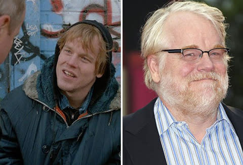 <p><b>Philip Seymour Hoffman (Best Supporting Actor)</b><br>Nominated for: The Master<br><br>Philip’s performance as philosophical leader Lancaster Dodd earned him this year’s nomination, but his first ever gig was slightly less enigmatic: a drug dealer in a 1991 episode of ‘Law & Order’.</p>