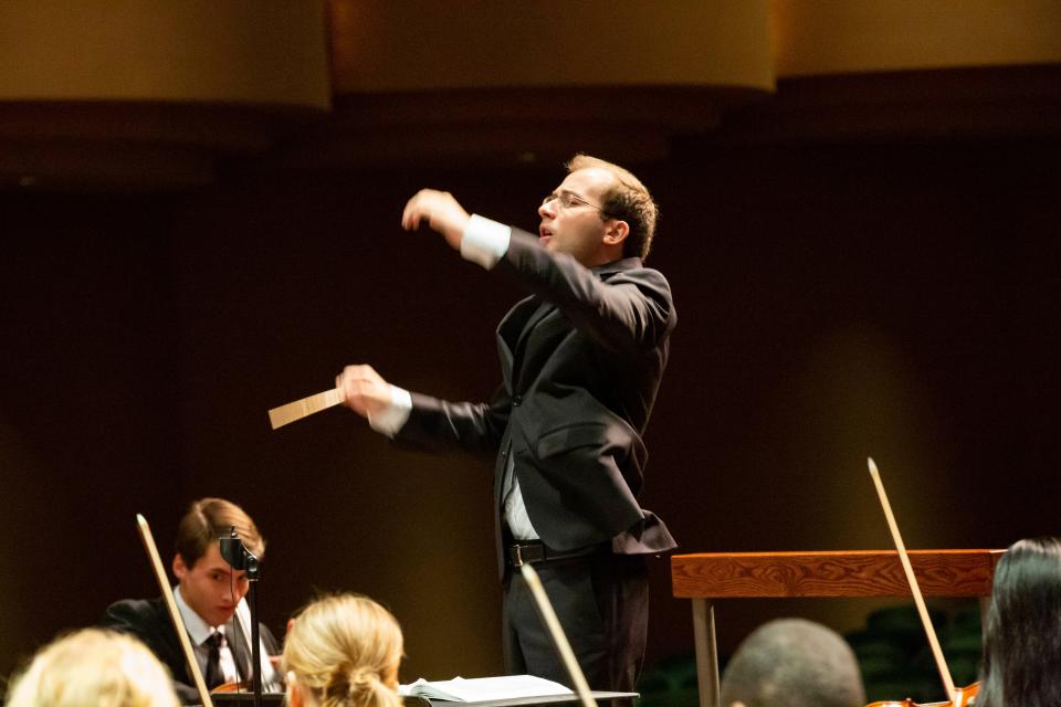Radu Paponiu conducting at Artis-Naples in 2019. He's now the new music director for Fort Myers' Southwest Florida Symphony.