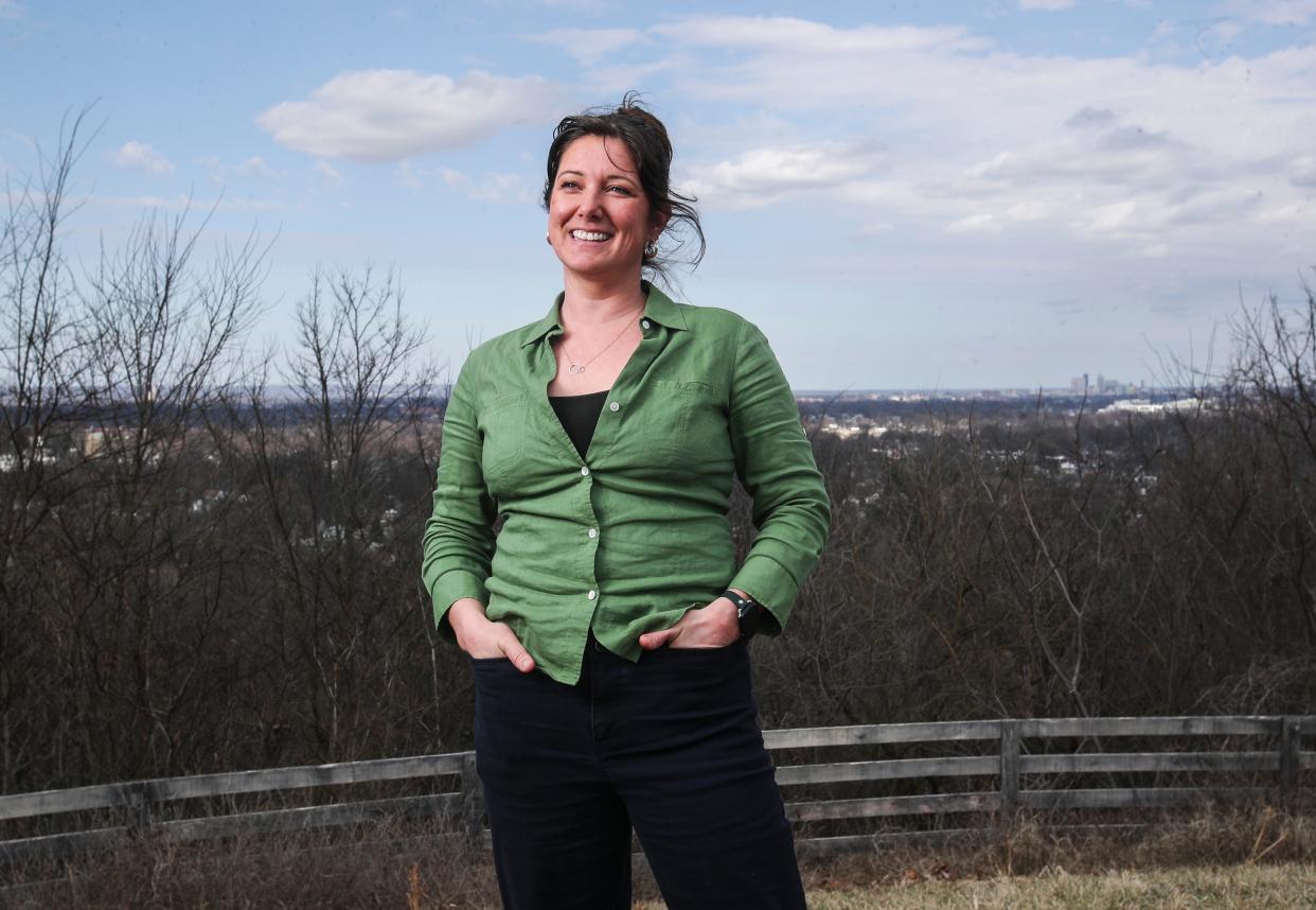 Liz Mortenson Winlock is the director of natural areas for the Olmsted Parks Conservancy. She's led many initiatives, such as goats grazing at Iroquois Park and the recent prescribed burn, which will help temper invasive vegetation. Feb. 15, 2024