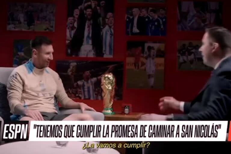 La ciudad de San Nicolás de los Arroyos suplicó que Messi pueda cumplir su promesa